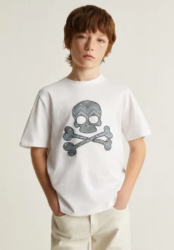 Scalpers Tshirts<Zigzag Print Skull T-Shirt