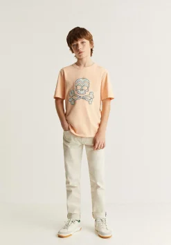 Scalpers Tshirts<Zigzag Print Skull T-Shirt