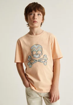 Scalpers Tshirts<Zigzag Print Skull T-Shirt